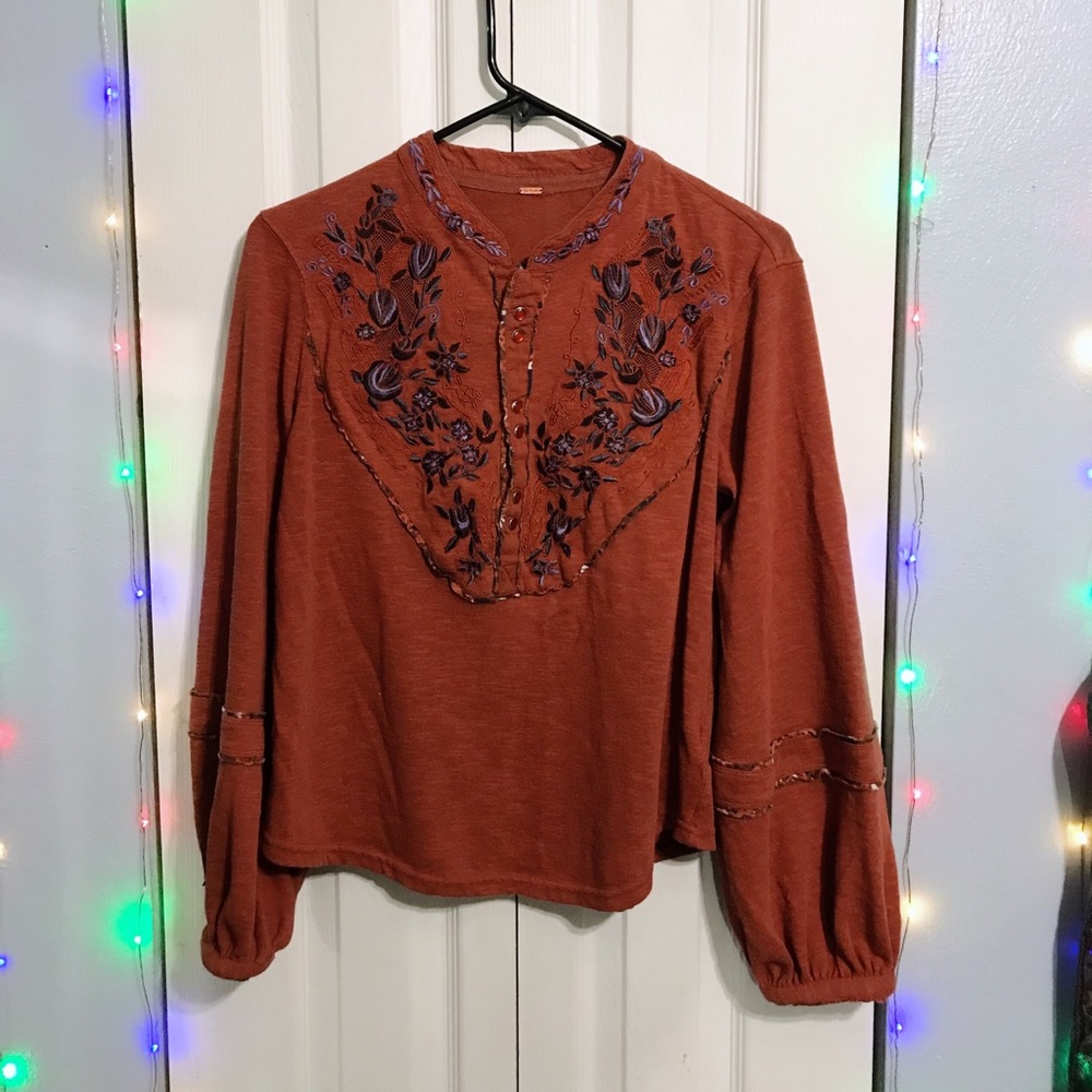 Free People Button Down Blouse